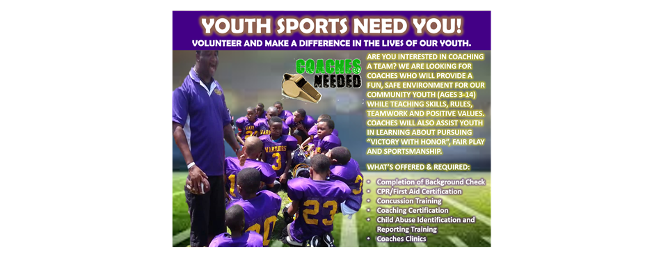 Looking for a 'FEW GOOD MEN'. Coaches NEED!